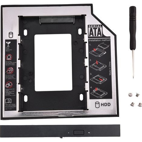 Bras de montage pour disque dur interne 2.5 pouces SATA I II III HDD, support pour lecteur CD/DVD-ROM