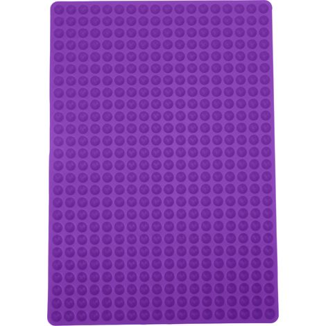 Moule en silicone hémisphérique pour mini-croquettes de chien, moule à biscuits pour chien, moule à pâtisserie hémisphérique, couleur violette mat (1/5)
