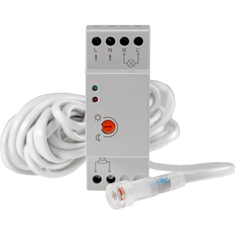 CHILITEC Dämmerungsschalter für Hutschiene, 5 m Kabel (1/5)