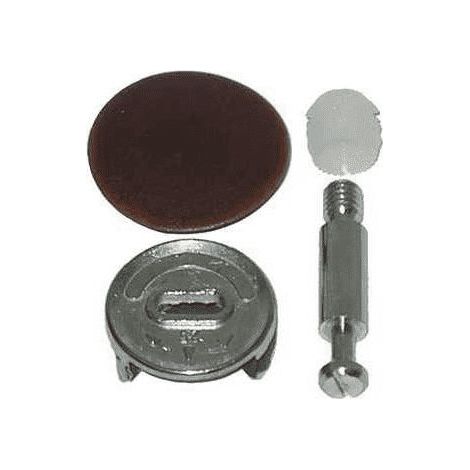 MASIDEF - 2 GIUNZIONI PER ARMADIO CON TIRANTI BIANCO E NERO D. 25 (1/5)