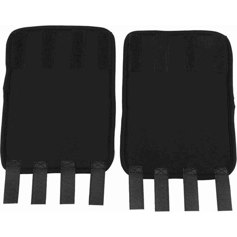 1 paire de pattes avant de chien, attelle de protection des genoux pour animaux de compagnie, blessure chirurgicale, bandage enveloppant (noir, L) (1/5)