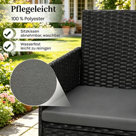Ensemble de mobilier de jardin élégant, salon extérieur avec canapé et fauteuils, set de conversation pour terrasse et balcon, meubles d'extérieur modernes et résistants. (1/5)