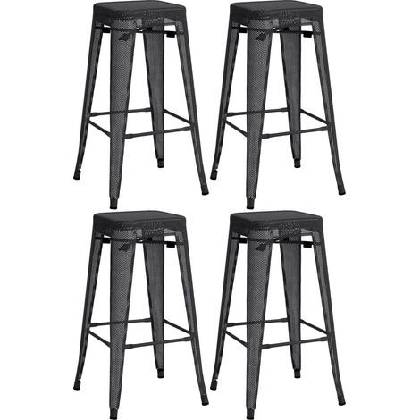 4er Set Barhocker Fletcher schwarz (1/5)