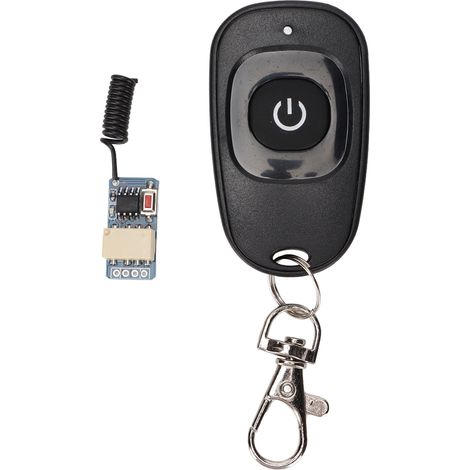 Drahtlose Fernbedienung mit Schalter, 12 V DC, Einzelknopf-Relais, RF-Sender für Auto und Smart Home
