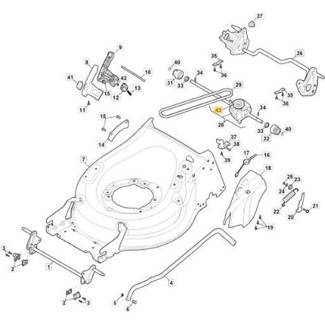 PULEGGIA GR.TRAZIONE 181003119/0 ORIGINALE STIGA - 118811482/0