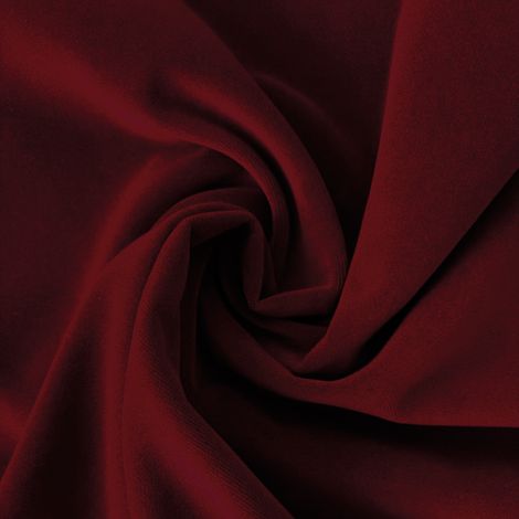 Tissu velours non feu M1 Bordeaux 140 cm