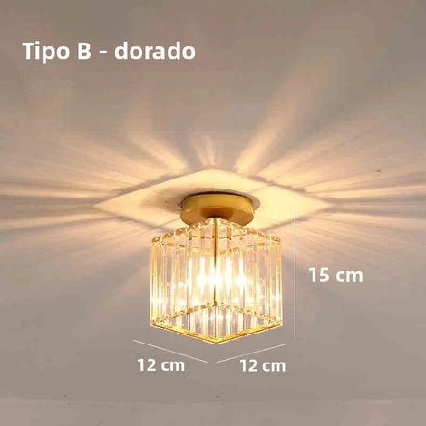 Plafonnier nordique moderne avec abat-jour en verre acrylique, éclairage simple pour salon, couloir et allées, alimentation secteur, non dimmable (1/5)