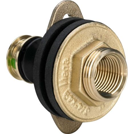 Viega Raxofix-Passaggio a muro, d 16mm, Rp 1/2, G 3/4 bronzo al silicio Modello 5332.31, 647797