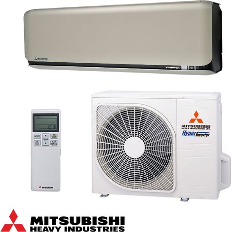 Mitsubishi Heavy Industries SRK25ZSX-WT + SRC25ZSX-W Inverter-Klimaanlage – 9,000 BTU, Diamond Series (1/3)