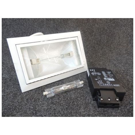 Kit Spot encastré iodure blanc 70W 4000K 145x230mm basculant 60° IP20 Kit Caen ITRAS 470181