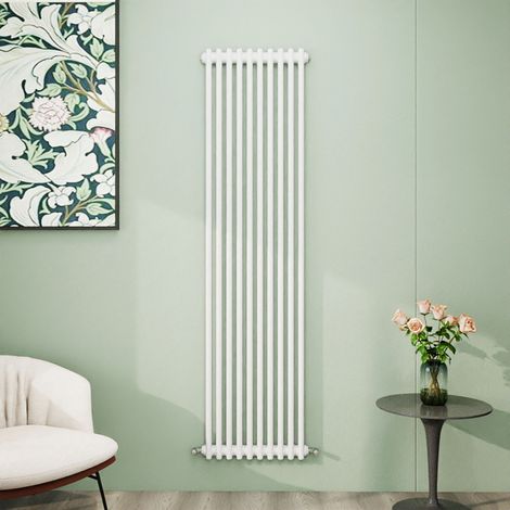 AICA 1800x470mm White Vertical Traditional Radiator Cast Iron 2 Column Heating UK