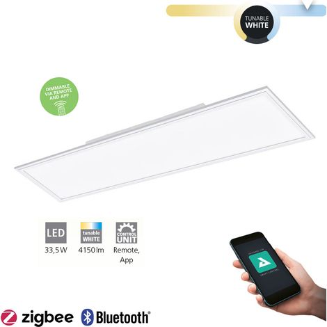 Plafonnier LED SALOBRENA-Z Blanc L: 120 B: 30 H: 5cm DIMMABLE 2700-6500K avec fonction Connect-Z (1/5)