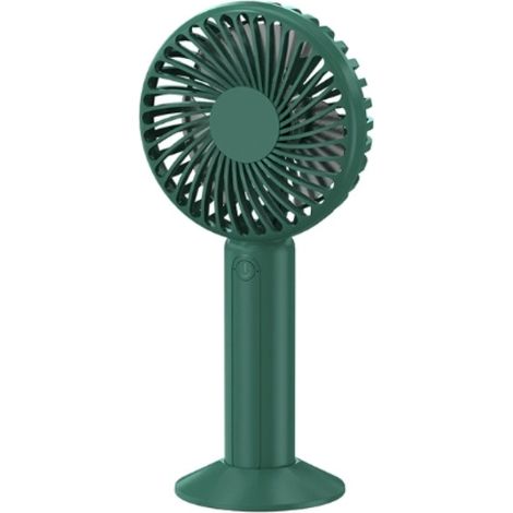 1 Ventilateur portable, 3 vitesses silencieuses, autonomie 10 heures, recharge USB, pour bureau et voyage (1/5)