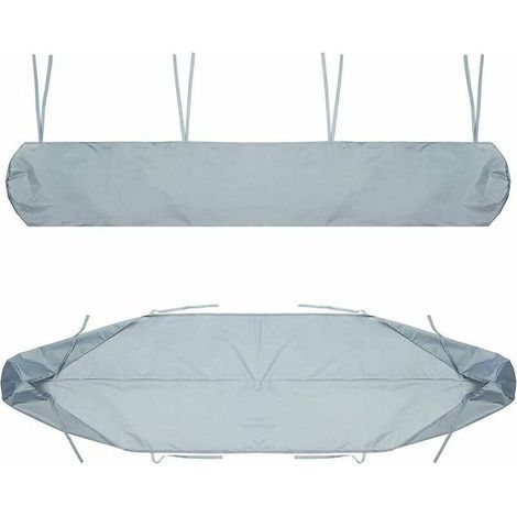 Sac de Protection pour Store Banne, 4m Housse de Protection Anti-poussière pour auvent de terrasse Gris Housse de Rangement pour auvent de terrasse, Protection imperméable en Hiver