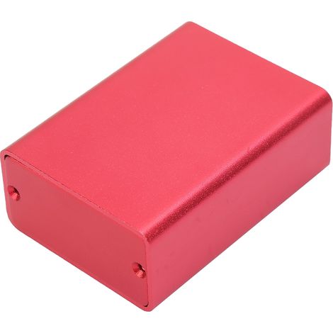 Boîtier de dissipateur thermique en aluminium pour circuit imprimé, boîtier pour projet électronique DIY, rouge givré (1/5)