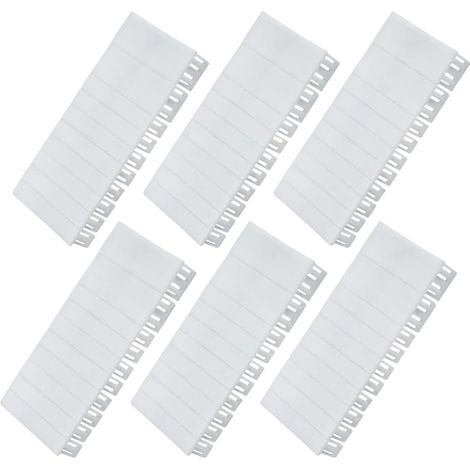6 Pièces Cache Tableau Electrique, 12 Caches Modulaires 6Te Pour Coffret Électrique, Extensibles À 12Te, Compatibles F-Tronic, Hager, Hensel, Cache Aveugle Pour Tableau De Distribution (1/5)