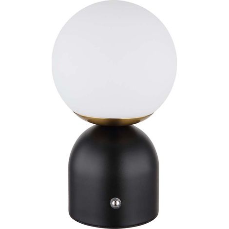 Lampe de table LED lampe d'appoint lampe de chevet variateur tactile mémoire noir (1/5)