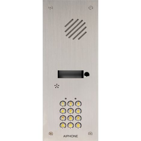 Aiphone – KDA2 Interphone vidéo 2 fils – Alimentation 12V – Vision nocturne – Pour maison individuelle – Installation facile