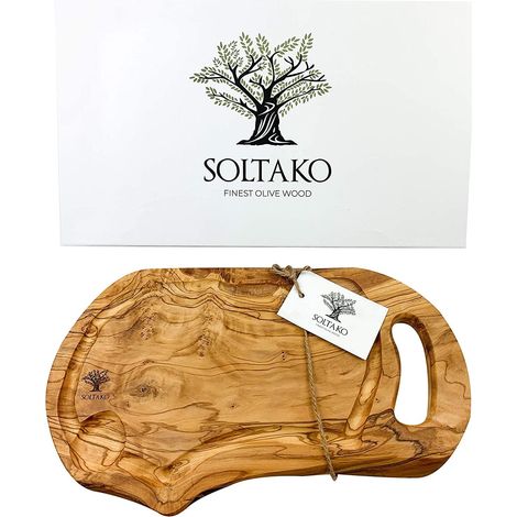 Planche À Découper Bois D'olivier - 1 Pièce - Naturel - Fromage Et Charcuterie - Cuisine Et Apéritif (1/5)