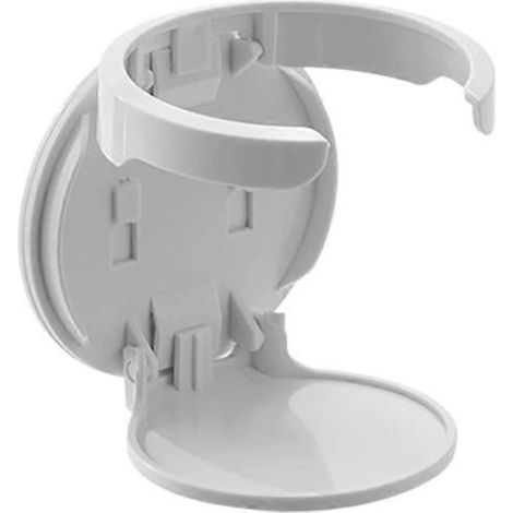 Filiyano-Porte-gobelet mural pliable rond, auto-adhésif, multifonctionnel, en plastique, blanc, gain de place (1/5)