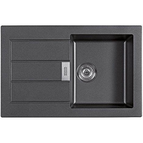 Franke 114.0181.973 Lavello da Incasso Sirius Sid 611-78 Tectonite, Nero (1/4)