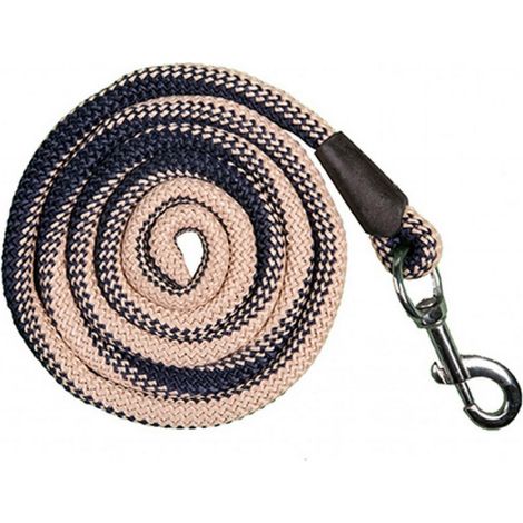 180 cm, Marineblau 6900: Aachen Modell 180cm halbstarre Nylon-Reitleine mit Karabinerhaken (1/5)