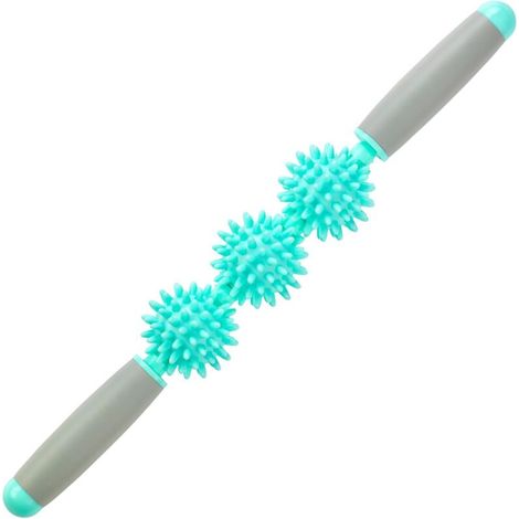Rouleau Musculaire - Rouleau Massage Anti-Cellulite - 3 Billes - 42 cm - Pour Automassage Corps Entier - 1 Pièce (1/5)