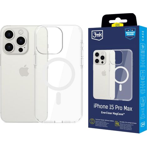 Étui magnétique 3mk EverClear pour iPhone 15 Pro Max d'Apple (1/5)