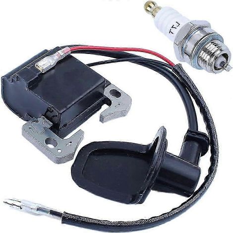 Kit bobine d'allumage, module magnéto et bougie d'allumage pour moteur Robin NB411 EC04 BG411 CG411 (1/5)