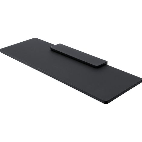 Tablette L.40 Cm, Plexiglas Noire Mate, Avec Fixation Noire Mate, Maya Nimco (1/3)