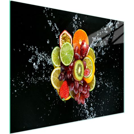PLANCHE À DÉCOUPER EN VERRE 52x30 FRUITS