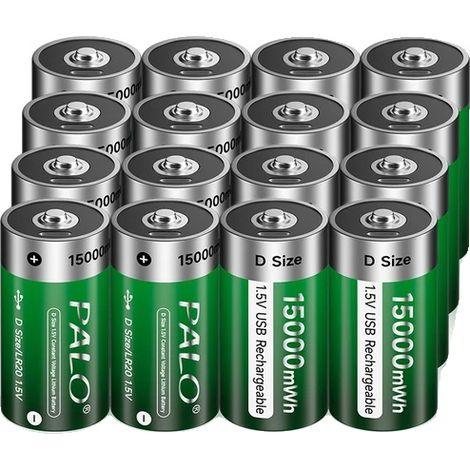 Batterie Lithium-ion Rechargeable, Chargement USB, Convient pour Réchaud à Gaz/Chauffe-eau (1/2)
