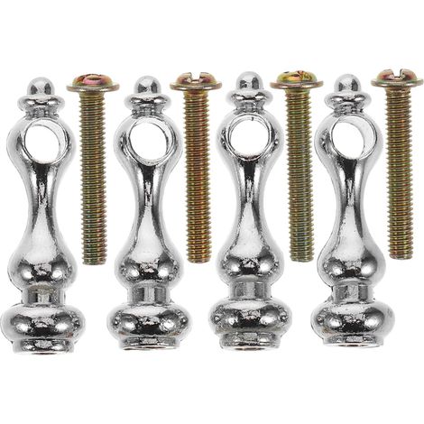 4pièces Lot de Tiges Métalliques pour Embouts De Poteaux -Corps Verre eur -Corps pour Meubles Intérieur (1/5)