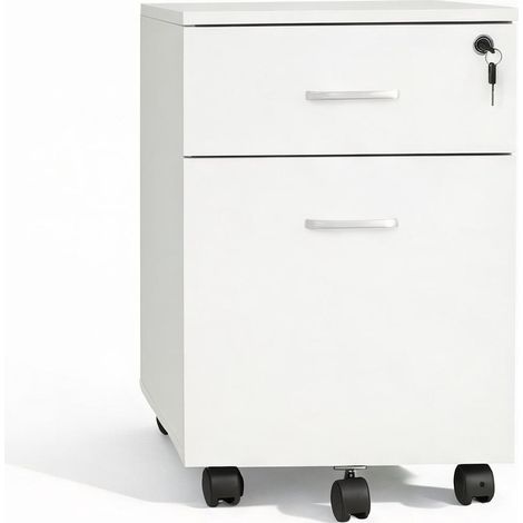 Meuble de rangement de bureau blanco 40 x 49 x 58 cm (1/5)