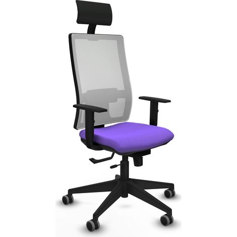 Silla de Oficina con Cabecero Piqueras y Crespo 1D066G1 Lila