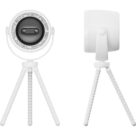 Ventilador para cochecito, diseño flexible, flujo de aire de 3 velocidades, 20000 mAh - BLANCO (1/2)