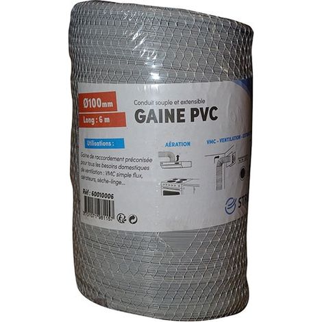 Gaine souple pvc filet d.100mm 6ml - STRULIK