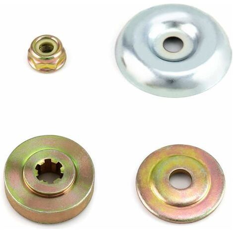 - Kit de 4 tuercas de cuchilla para caja de engranajes de metal, repuestos para desbrozadoras y cortacéspedes (1/5)