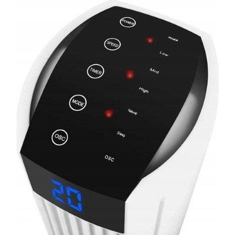 LTC Standventilator schwarz 82 cm 50W leise