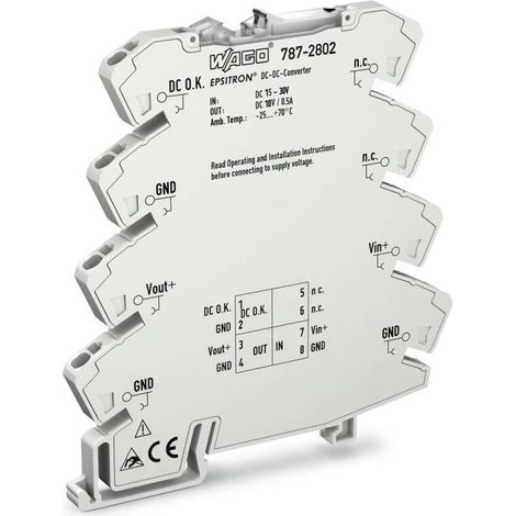 [GEBRAUCHT] B-Ware WAGO DC/DC-Wandler Spannungswandler 787-2802 Stromversorgung Tragschienenmontage (1/2)