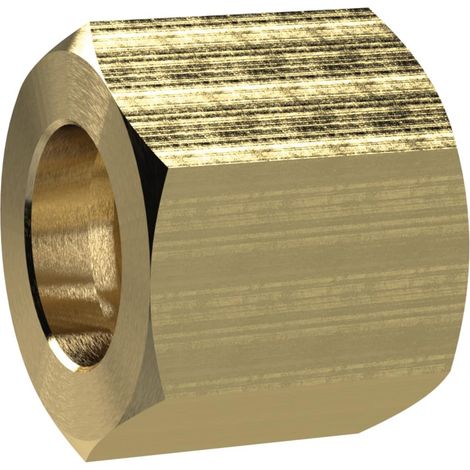Dado esagonale G 1/2 sinistro, per beccuccio LW 13, ottone, pressione max. 25 bar Max. 150 °C (1/2)