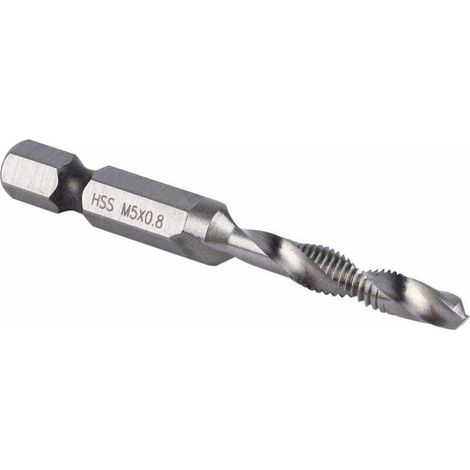 Punte da trapano con gambo esagonale M5, XU, punte HSS M5 da 1/4", maschiatura metrica, prodotto di qualità superiore, durevole e affidabile, materiali selezionati, soddisfazione garantita - KZ (1/4)
