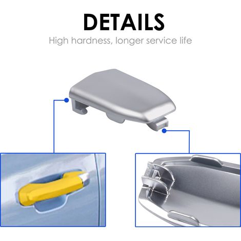 13596115 Front door handle lock cylinder head, suitable for 2015-2019 Cadillac Escalade, chrome plating. (1/4)