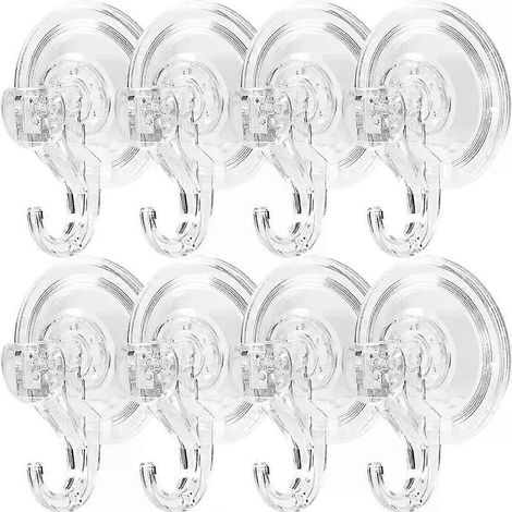 1-10 Stück transparente, wiederverwendbare, robuste Saugnapfhaken für Küche, Bad, Fenster, Glas und Wand – ideal für Handtücher (1/4)