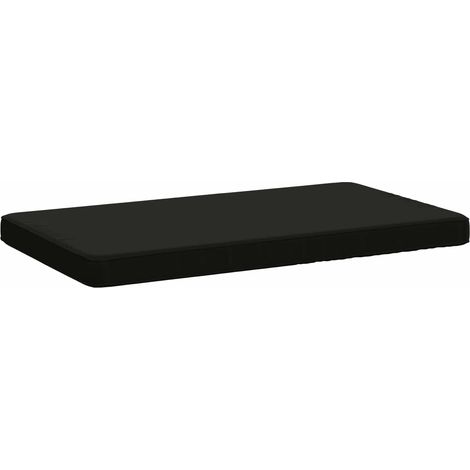 vidaXL Cuscino per Panchina a 1 Pezzo VUGHT 100% Poliestere Nero (1/5)