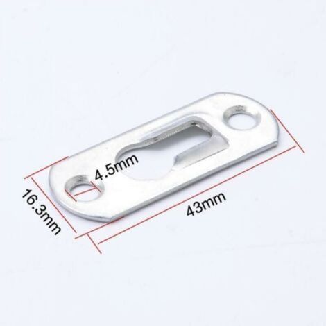 50 PièCes Trou De Serrure En MéTal Attache Invisible Cintres De Trou Serrure Metal Peinture Attaches Trou Cintres De Trou De Serrure En MéTal Fixation Pour Cabinet Miroirs Cadres Photo Armoires (1/3)