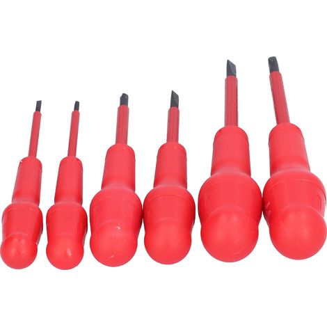 Ensemble de 6 tournevis à tête magnétique, tournevis cruciforme fendu, outil de réparation isolé pour électricien (1/5)