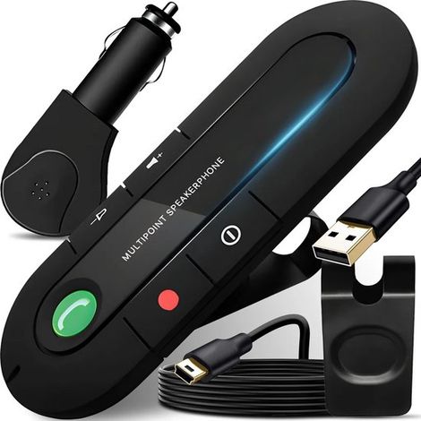 Kit manos libres Bluetooth para coche - Negro (1/5)