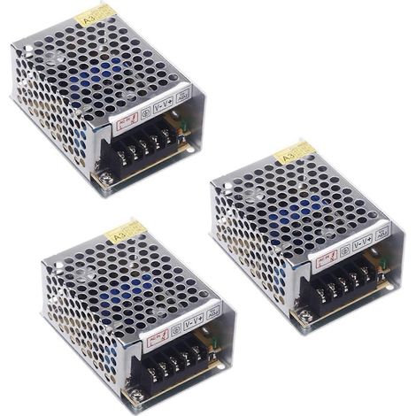 3x Wechselstrom 100V - 240V auf Gleichstrom 5V 5A 25W Gleichspannungswandler-Schalter-Netzteilteil für Führungsstreifen (1/5)