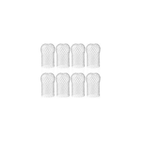 Juego de 8 protectores de canalones de aluminio, filtros flexibles y duraderos para aleros y bajantes de casas para evitar la acumulación de hojas - Crezuo